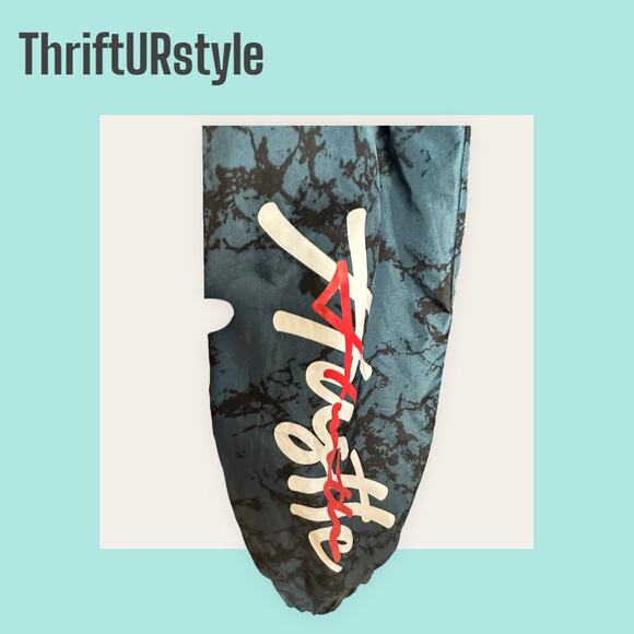 ENCRYPTED‎ NYC retro Y2K HUSTLE tri-color windbreaker Large - Picture 5 of 6